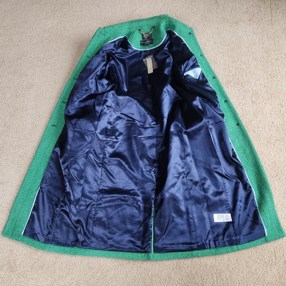 WANTED/SALE 00 A-line topcoat in Italian wool-bouclé blend - Picture 3 of 15